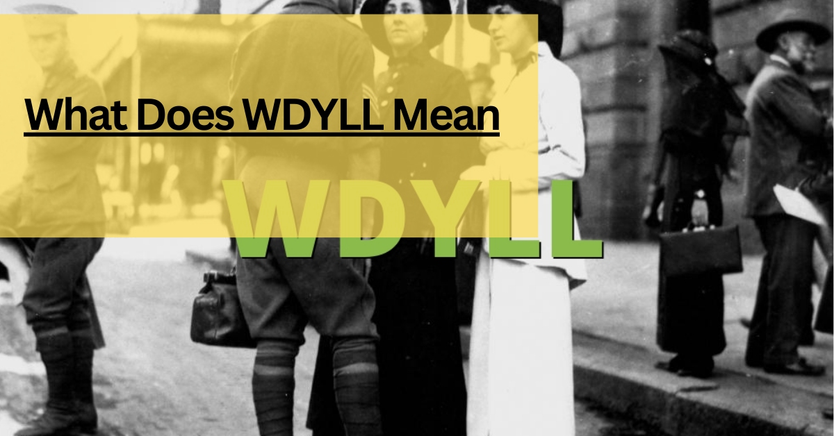 What Does WDYLL Mean