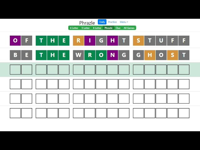 Phrazle Game Mechanics: